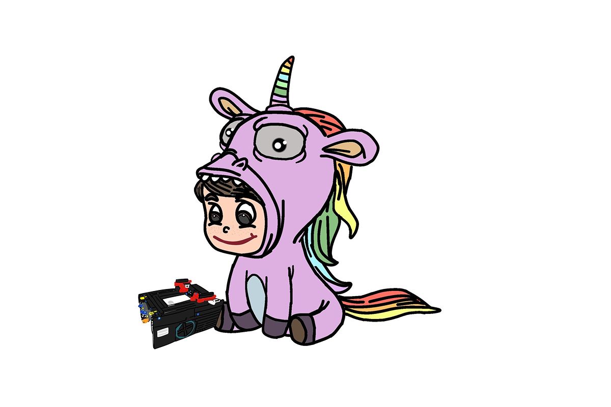 Unicorns logo Halloweeni lastelaager