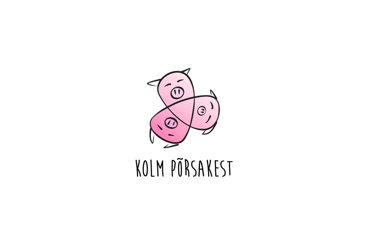 3 piglets Halloween children's camp