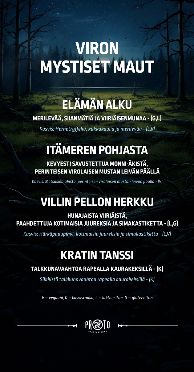 PROTO-fin_2026 mystisia makuja menu